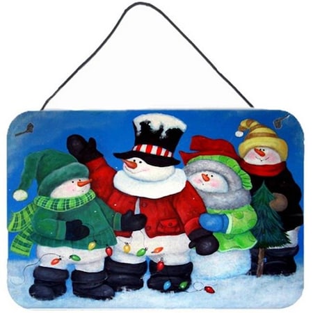 Carolines Treasures Carolines Treasures PJC1087DS812 The Light Brigade Snowman Wall and Door Hanging Prints PJC1087DS812